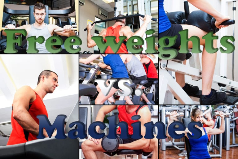 free weight exercises vs machine workouts
