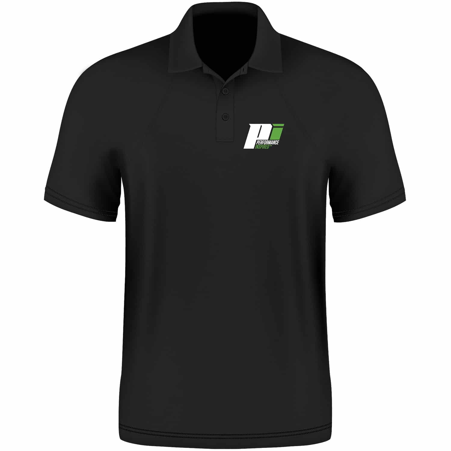 Short Sleeved 3-Button Raglan Polo