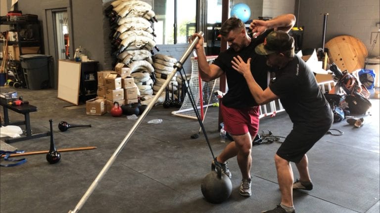 getting spotted doing upperbody pulling exercises