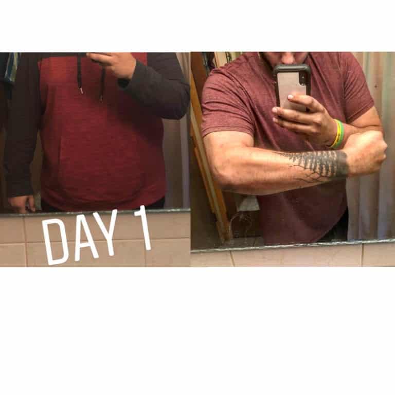 anthony before and after weight loss
