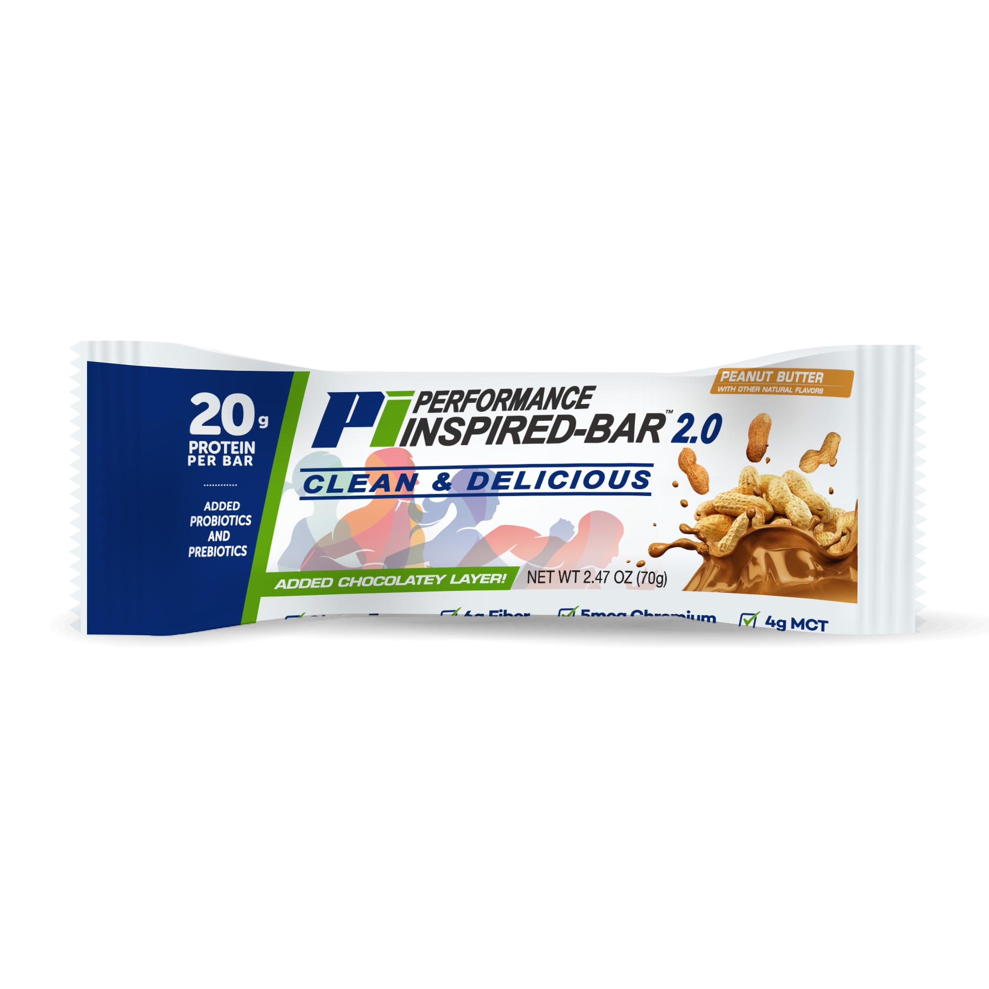 Inspired Bar 2.0 Peanut Butter bar front 2000 by 2000 300dpi