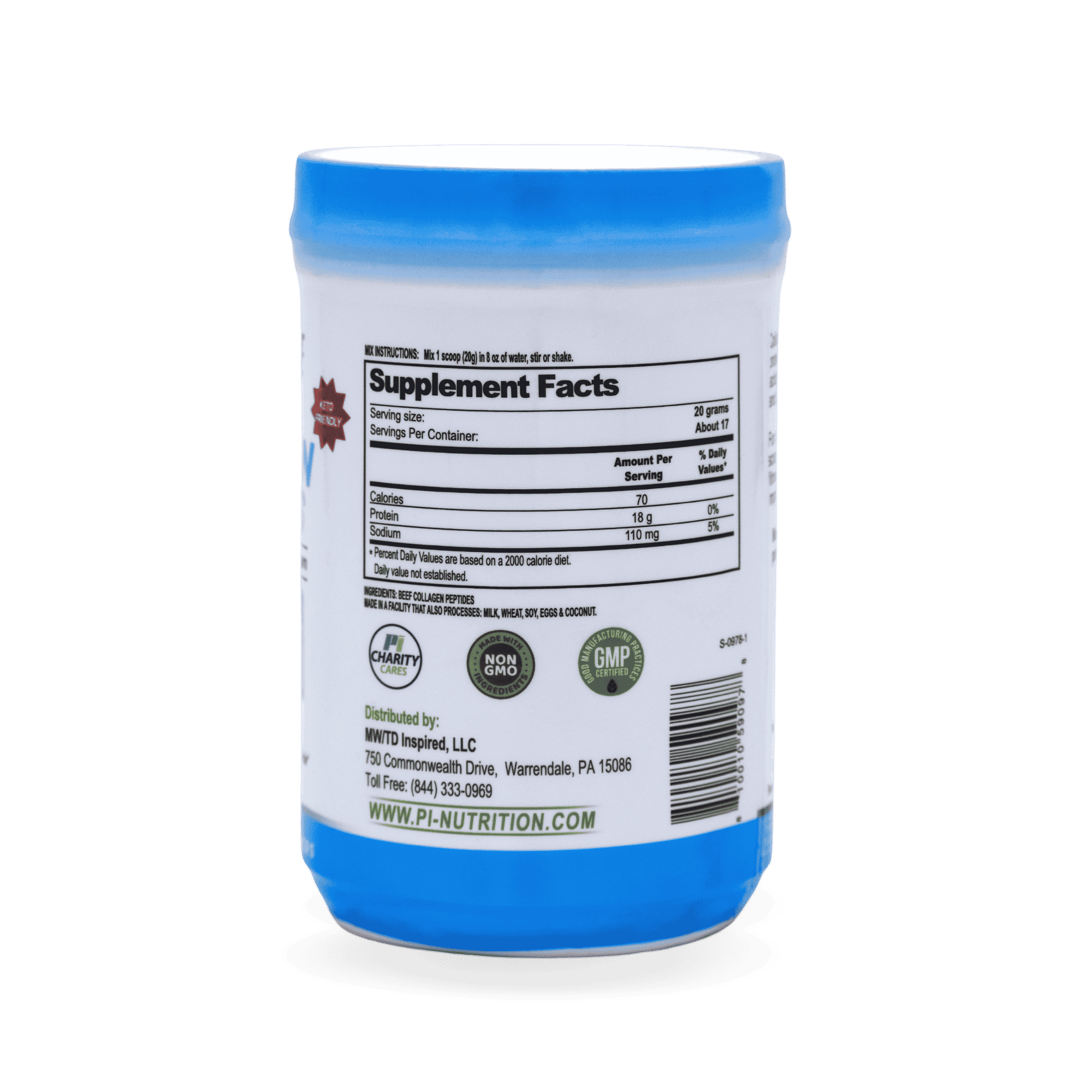 Collagen Powder Back Transparent